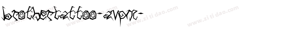 BrotherTattoo-aVPm字体转换