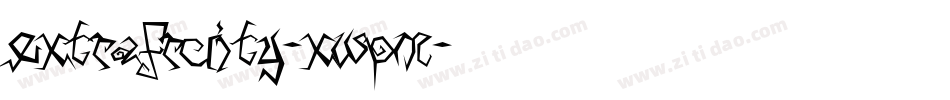 ExtraFruity-xWPm字体转换