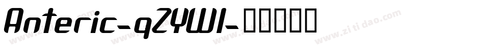 Anteric-qZYWl字体转换