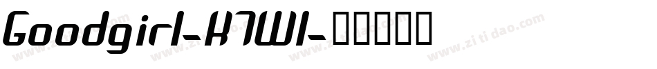 Goodgirl-K7Wl字体转换