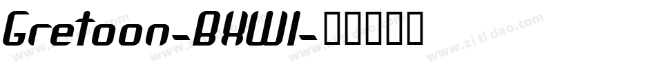 Gretoon-BXWl字体转换 Gretoon-BXWl字体转换