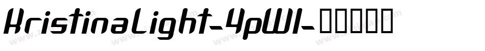 KristinaLight-4pWl字体转换