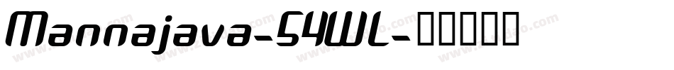 Mannajava-54WL字体转换