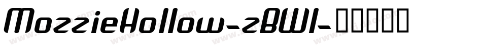 MozzieHollow-zBWl字体转换