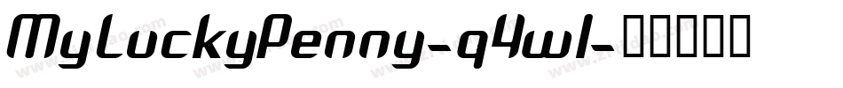 MyLuckyPenny-q4wl字体转换