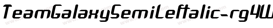 TeamGalaxySemiLeftalic-rg4WL字体转换