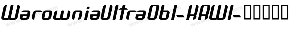 WarowniaUltraObl-KRWl字体转换