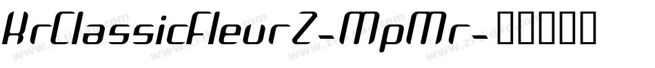 KrClassicFleur2-MpMr字体转换