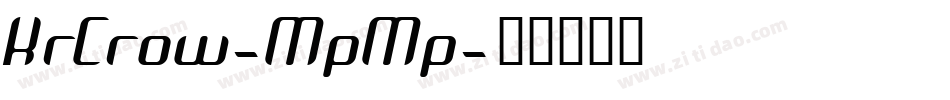 KrCrow-MpMp字体转换