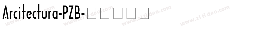 Arcitectura-PZB字体转换