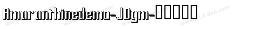 Amaranthinedemo-JDgm字体转换