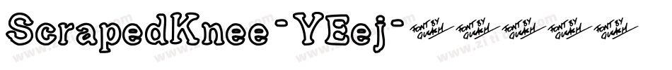 ScrapedKnee-YEej字体转换