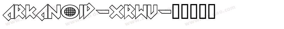 Arkanoid-xRWV字体转换