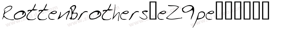 RottenBrothers-eZ9pe字体转换