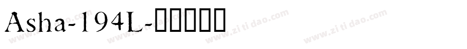 Asha-194L字体转换