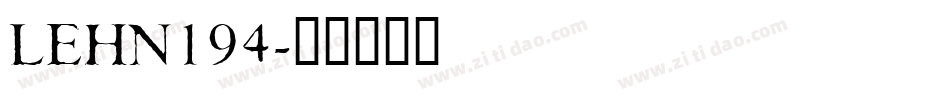 LEHN194字体转换