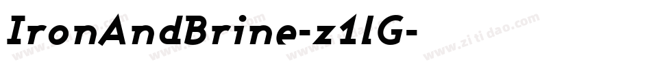 IronAndBrine-z1lG字体转换