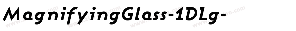 MagnifyingGlass-1DLg字体转换