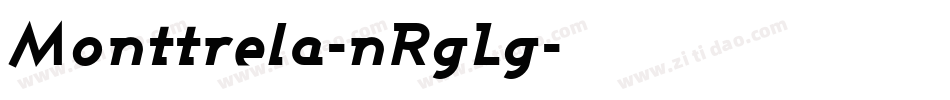 Monttrela-nRgLg字体转换