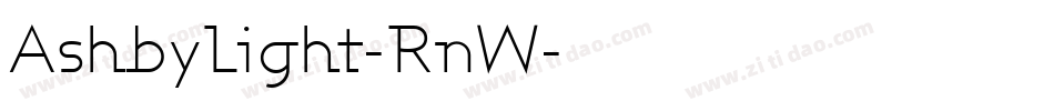 AshbyLight-RnW字体转换