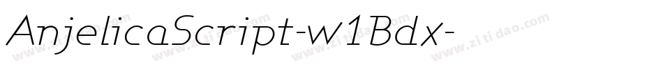 AnjelicaScript-w1Bdx字体转换