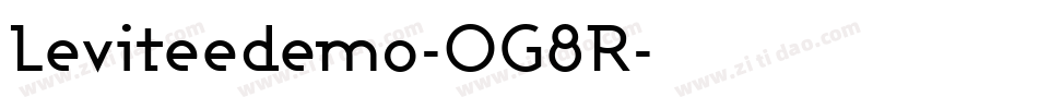 Leviteedemo-0G8R字体转换