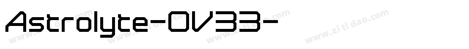 Astrolyte-OV33字体转换