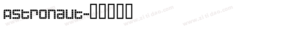 Astronaut字体转换