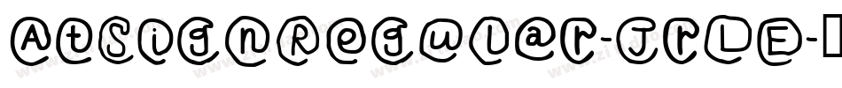 AtSignRegular-JrLE字体转换