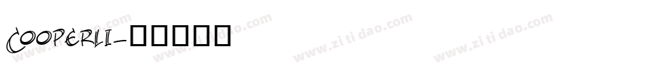 Cooperli字体转换