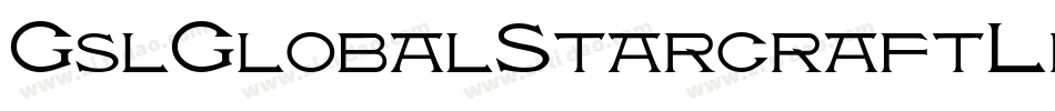 GslGlobalStarcraftLeague-v0YE字体转换