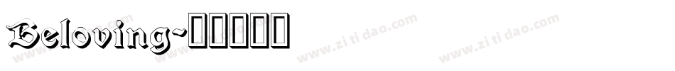 Beloving字体转换