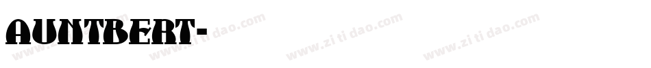 AUNTBERT字体转换