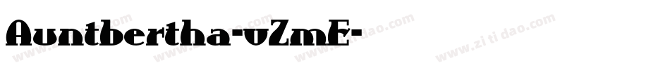 Auntbertha-vZmE字体转换