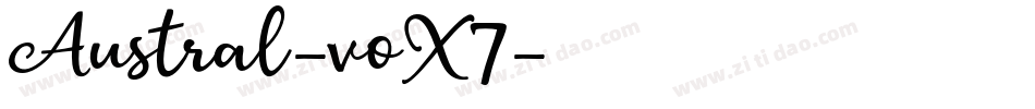 Austral-voX7字体转换