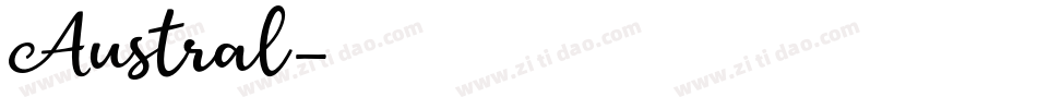 Austral字体转换