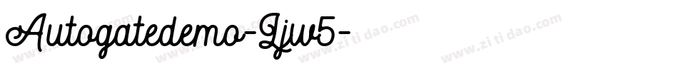 Autogatedemo-Ljw5字体转换
