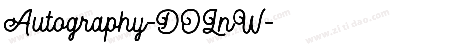 Autography-DOLnW字体转换