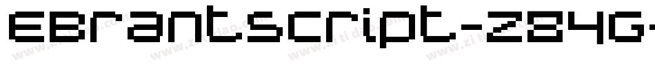 EBrantscript-z84G字体转换