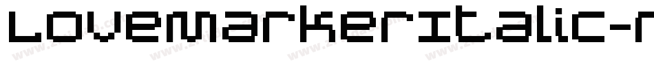 LoveMarkerItalic-nw84字体转换