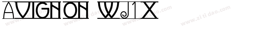 Avignon-wJ1x字体转换