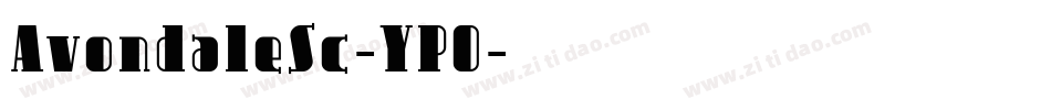 AvondaleSc-YPO字体转换
