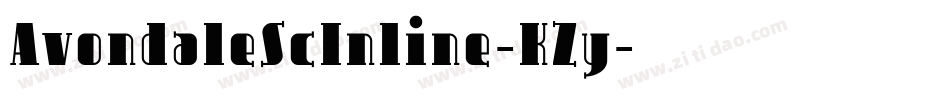 AvondaleScInline-KZy字体转换