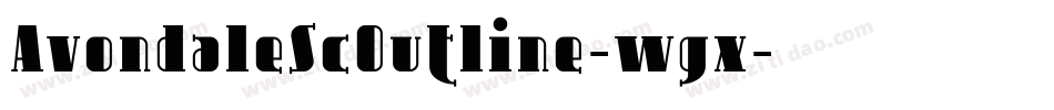 AvondaleScOutline-wgx字体转换