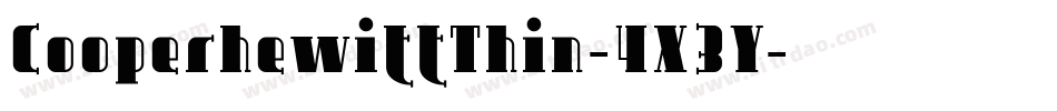 CooperhewittThin-4X3Y字体转换