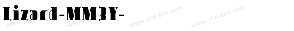 Lizard-MM3Y字体转换