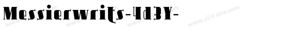 Messierwrits-4d3Y字体转换