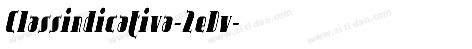 Classindicativa-2eDv字体转换