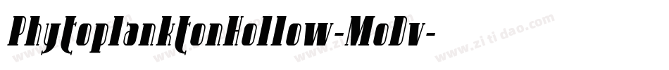 PhytoplanktonHollow-MoDv字体转换