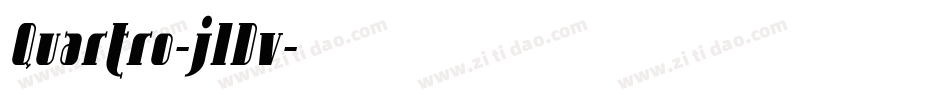 Quartro-jlDv字体转换 Quartro-jlDv字体转换